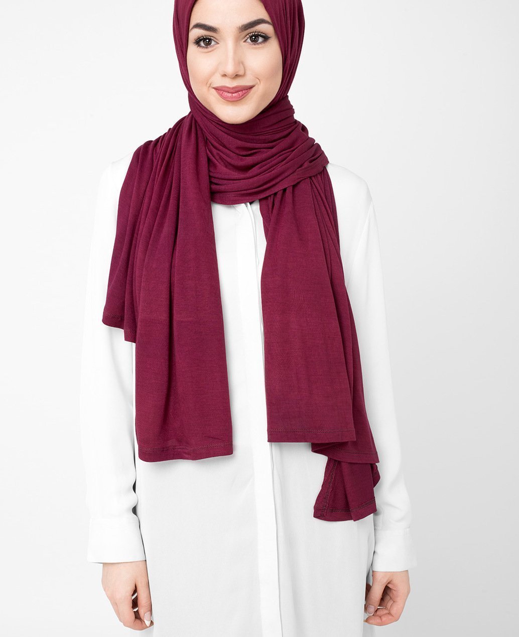 Beaujolais Red Viscose Jersey Hijab