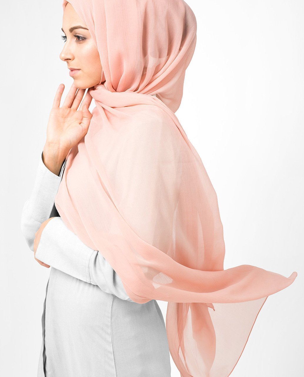 Cameo Rose Chiffon Hijab