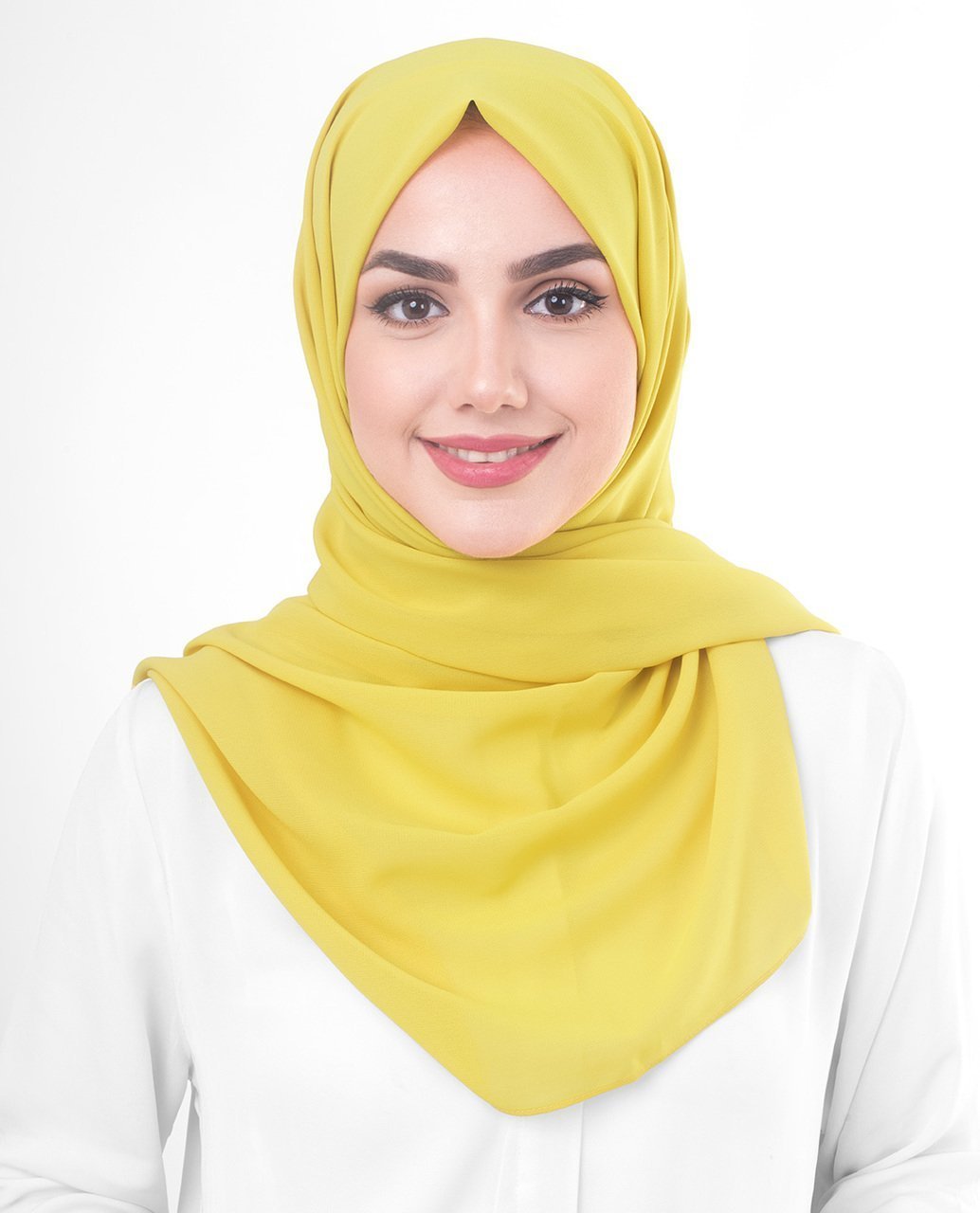 Celery Yellow Georgette Hijab