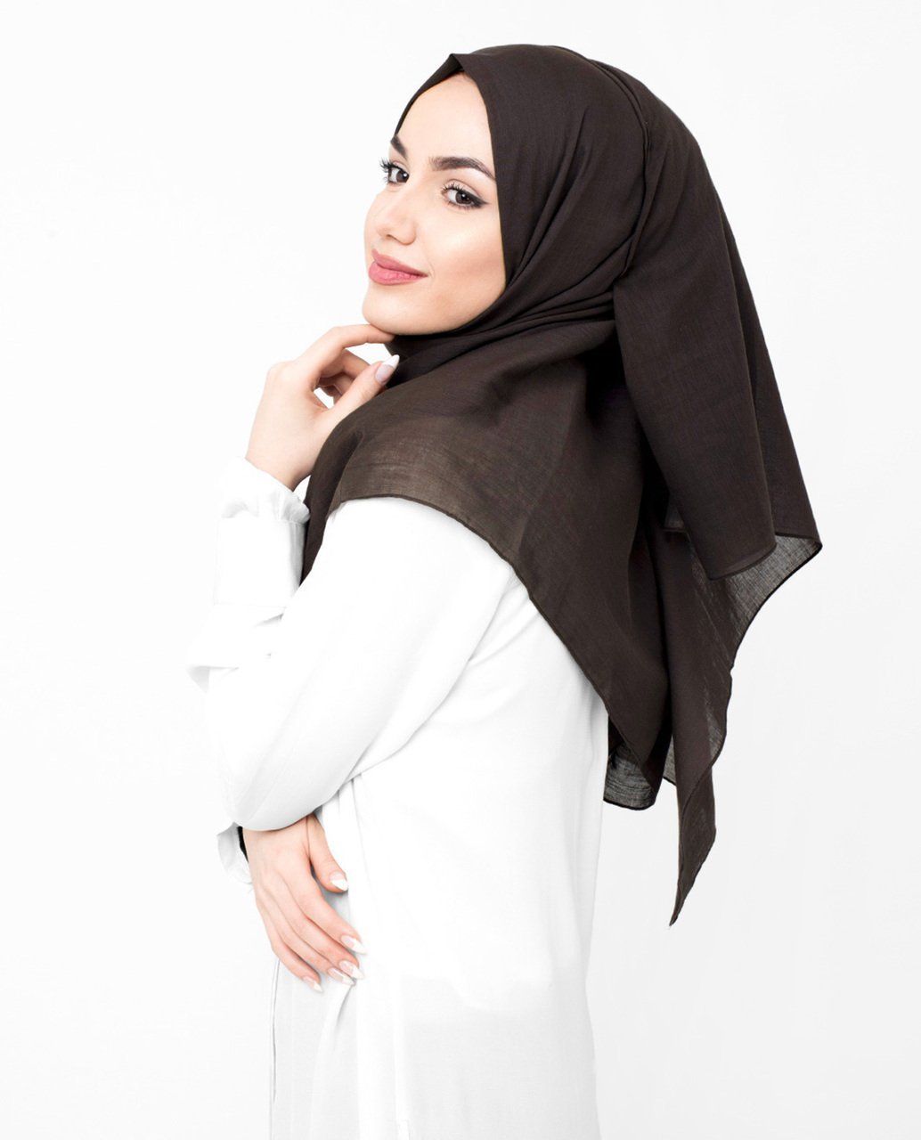 Chestnut Cotton Voile Hijab