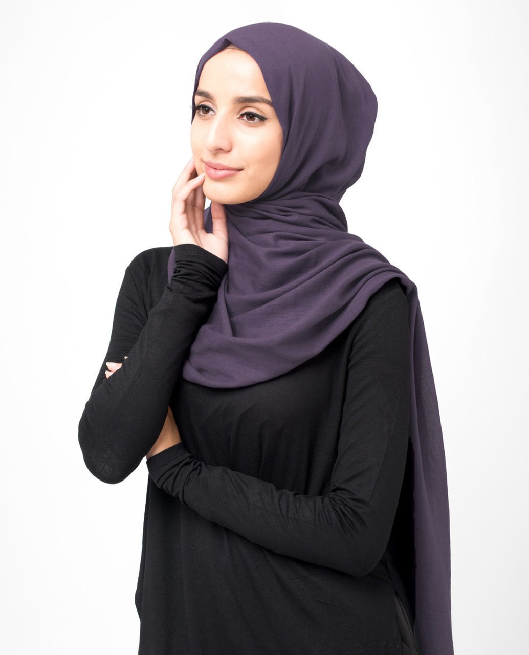 Loganberry Cotton Voile Hijab