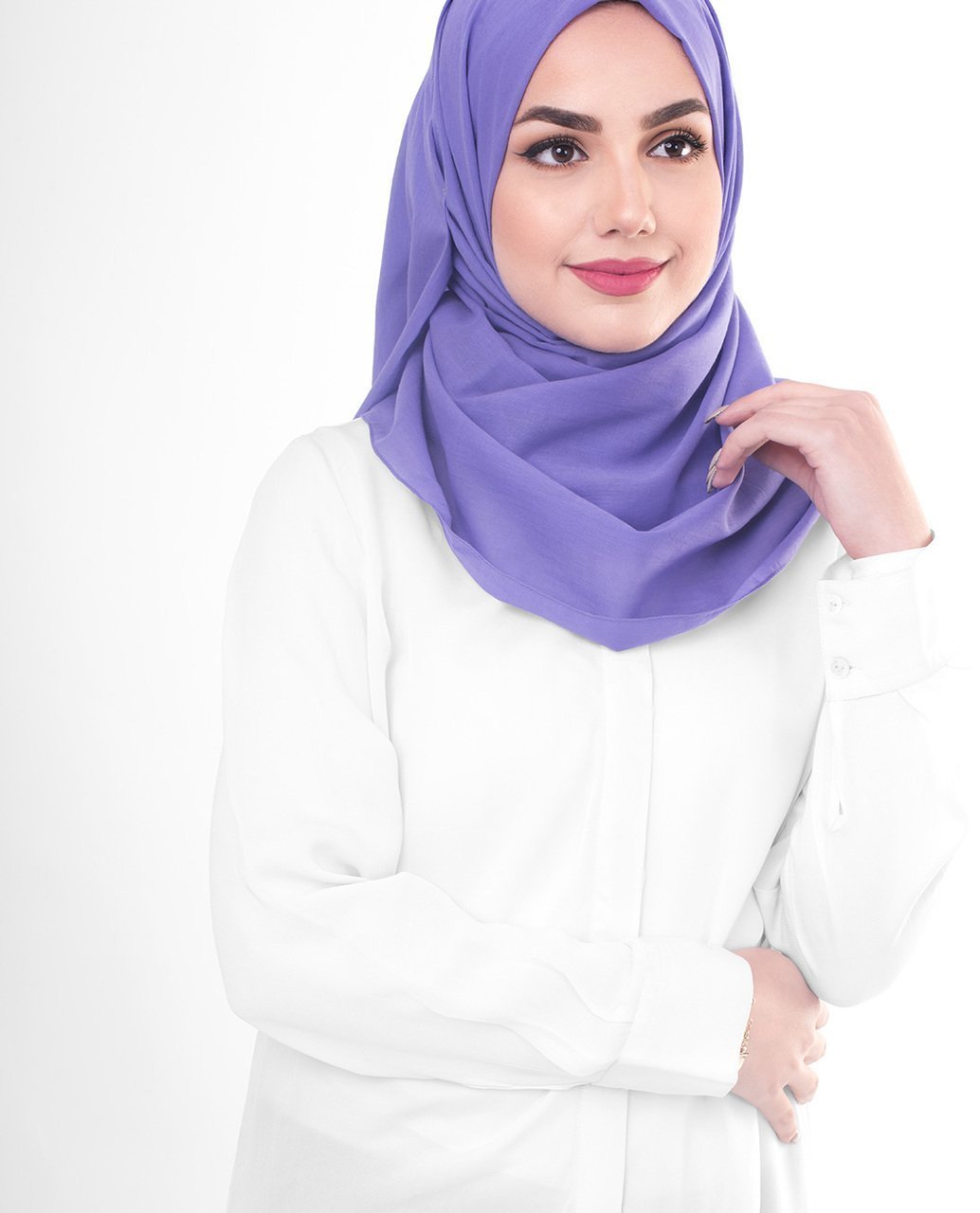 Purple Opulence Cotton Voile Hijab