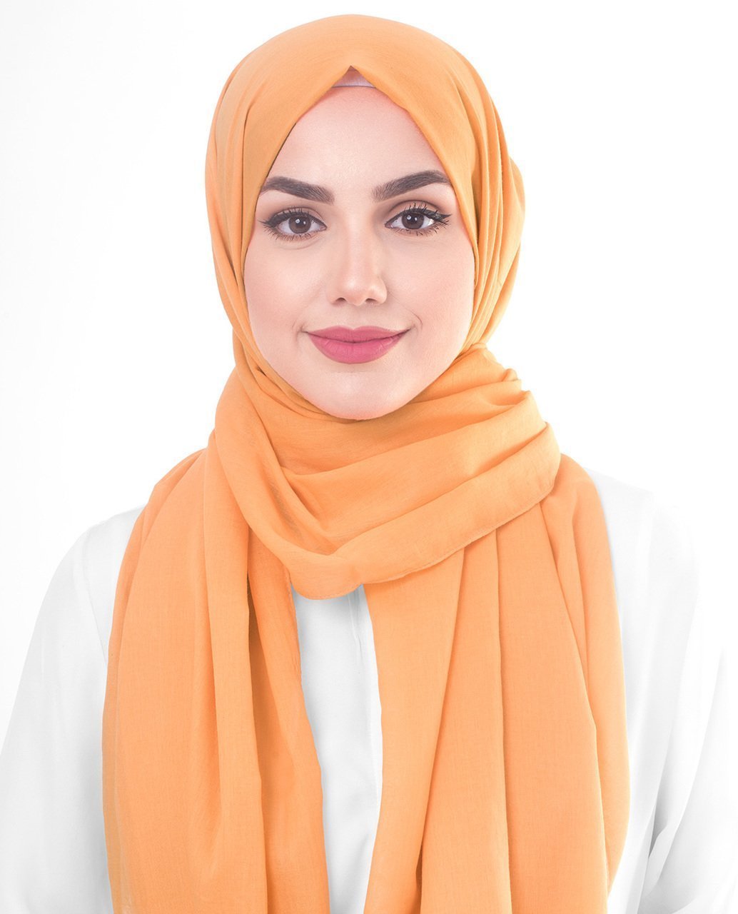 Tangerine Cotton Voile Hijab