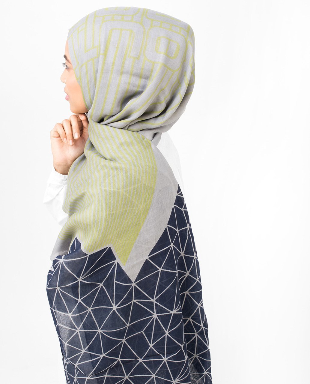 Geo & Line Print Viscose Hijab