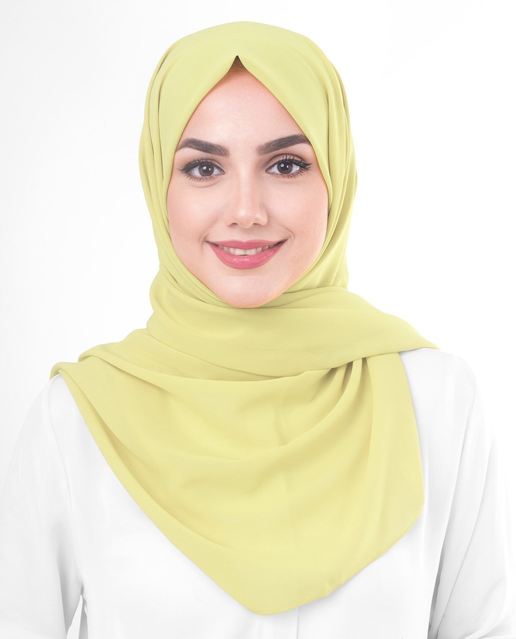 Lemon Grass Georgette Hijab