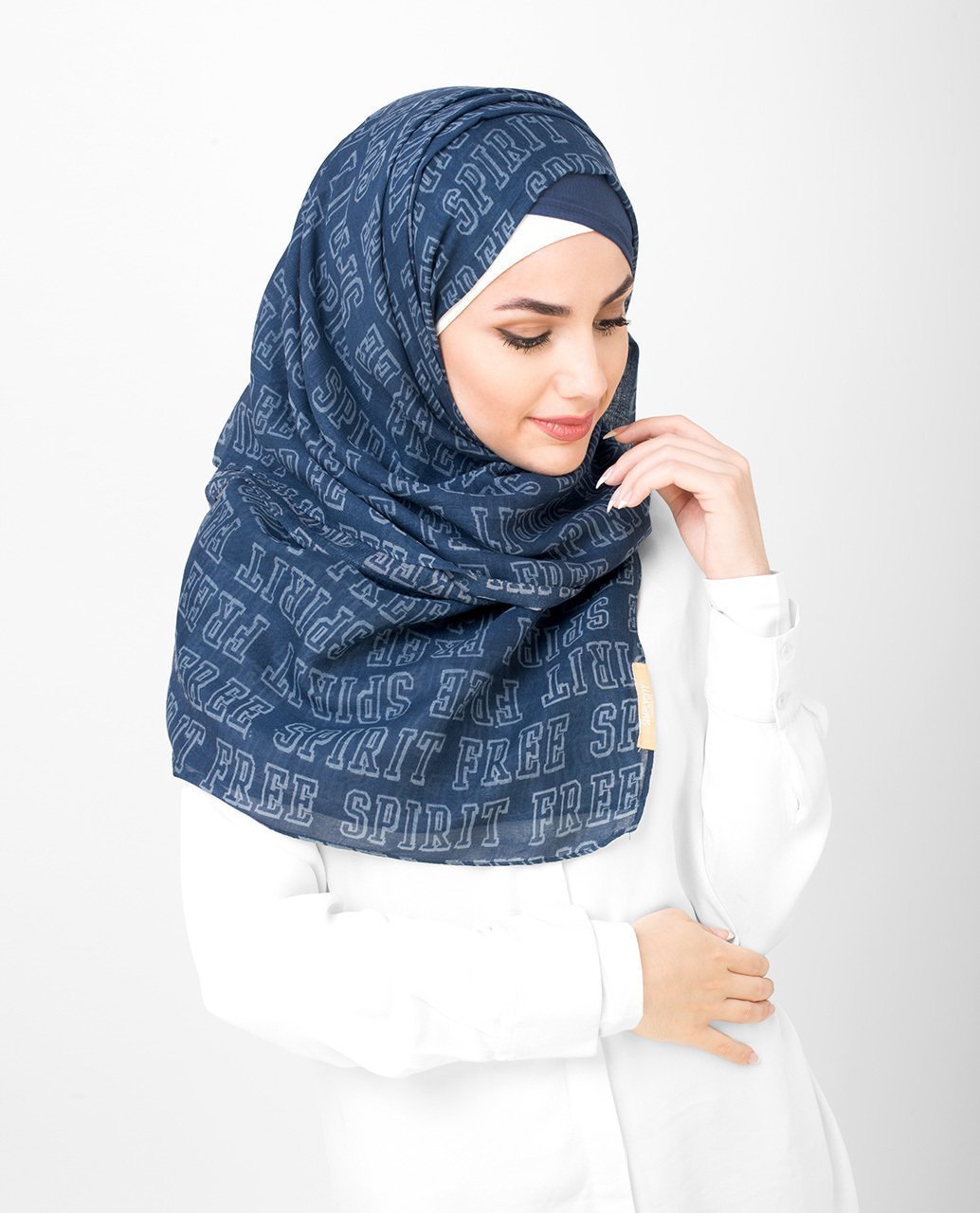 Navy Blue Free Spirit Hijab