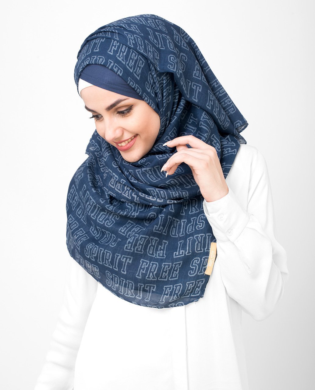 Navy Blue Free Spirit Hijab