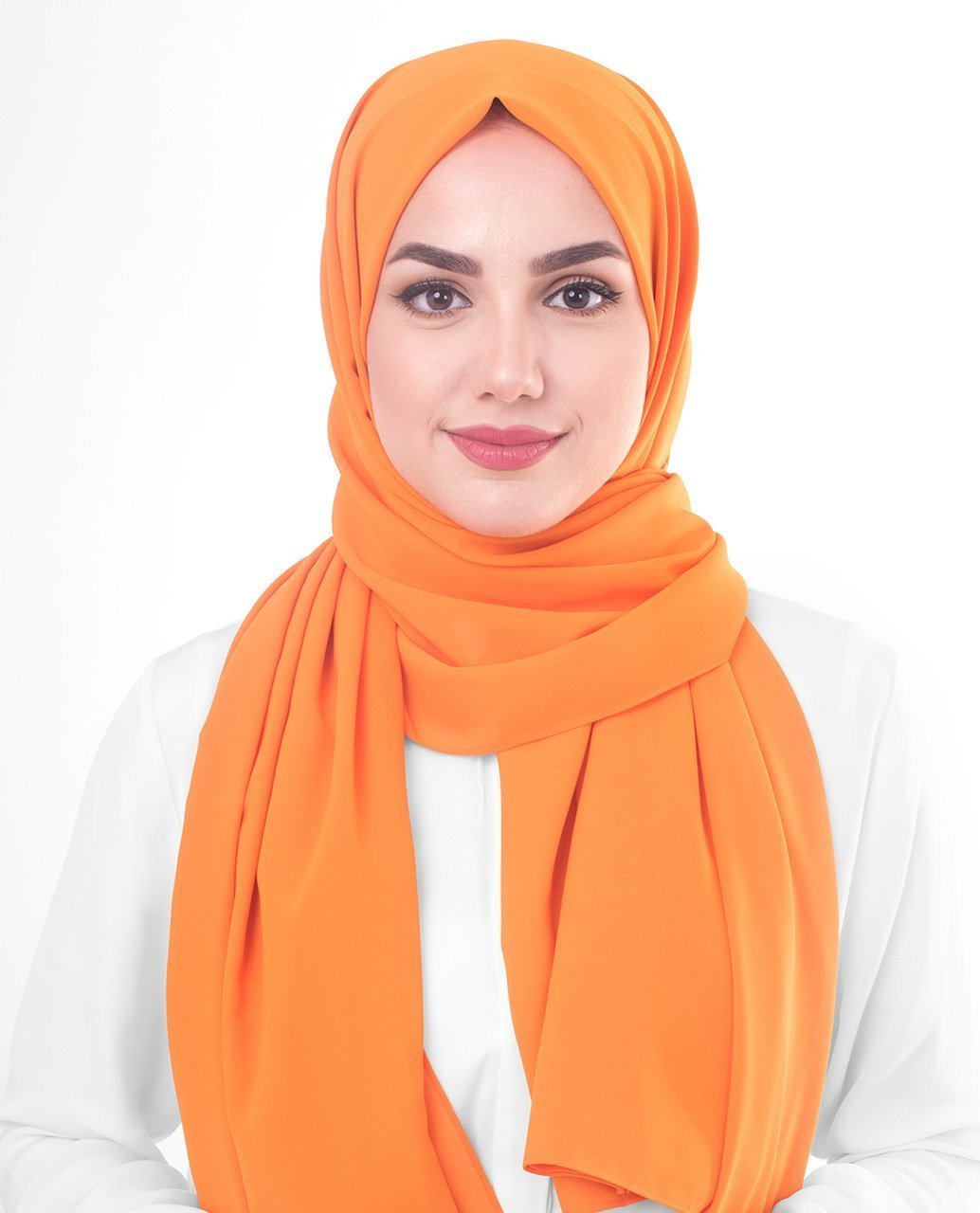 Orange Pepper Georgette Hijab