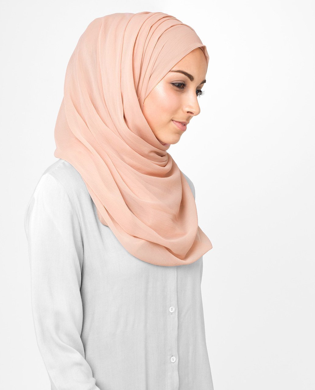 Scallop Shell Chiffon Hijab