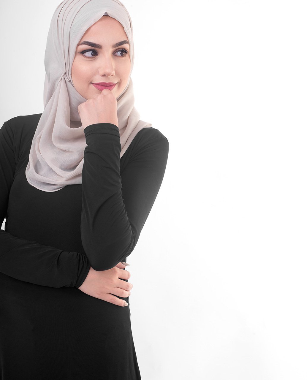 Silver Cloud Chiffon Hijab