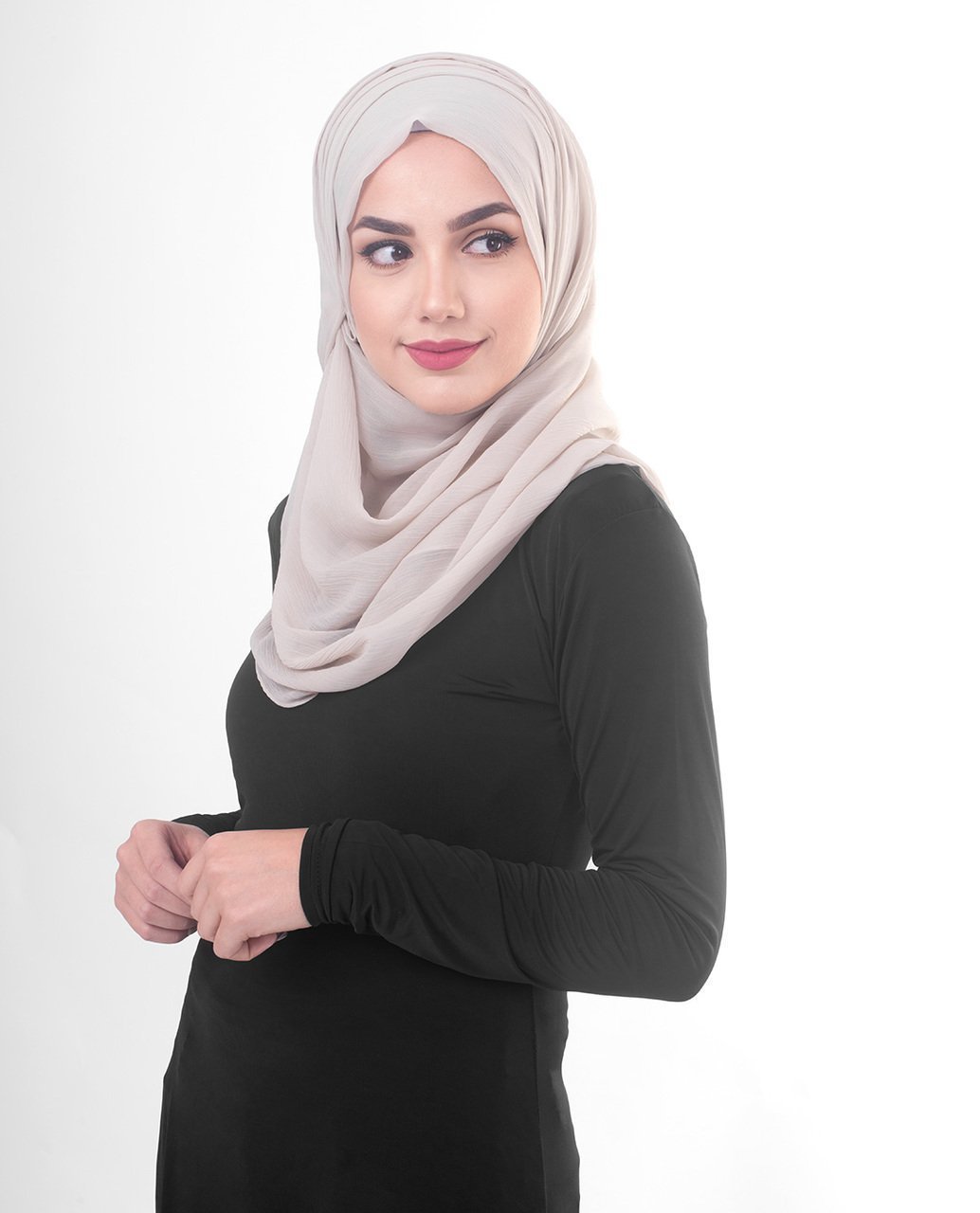 Silver Cloud Chiffon Hijab
