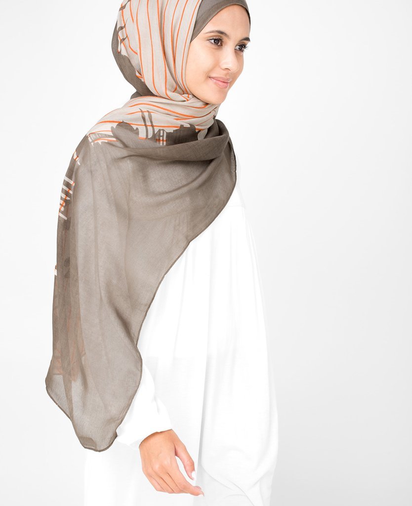 String Pine Bark Hijab