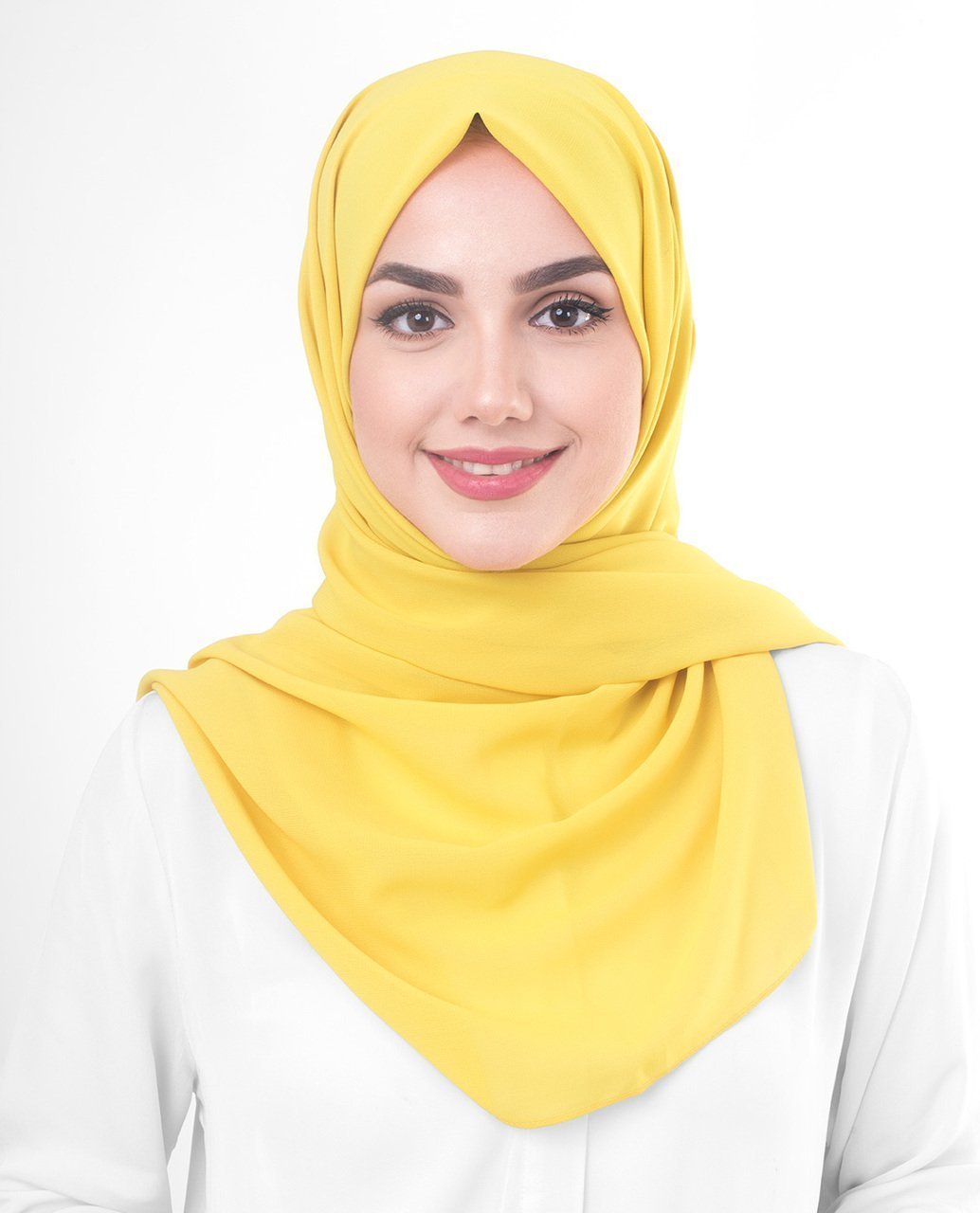 Sulphur Yellow Georgette Hijab