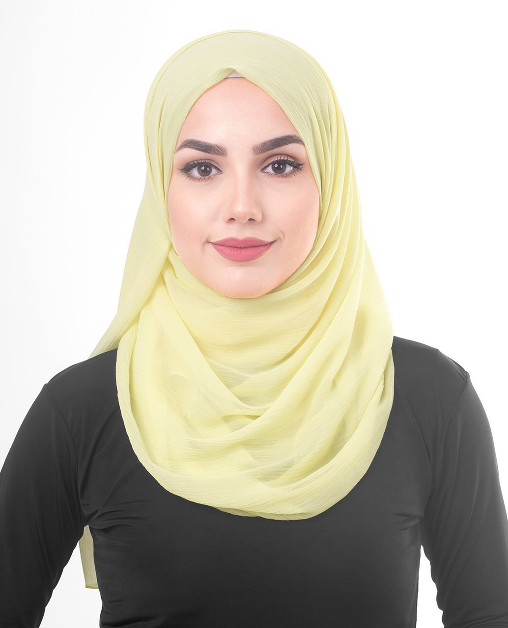 Tender Yellow Chiffon Hijab