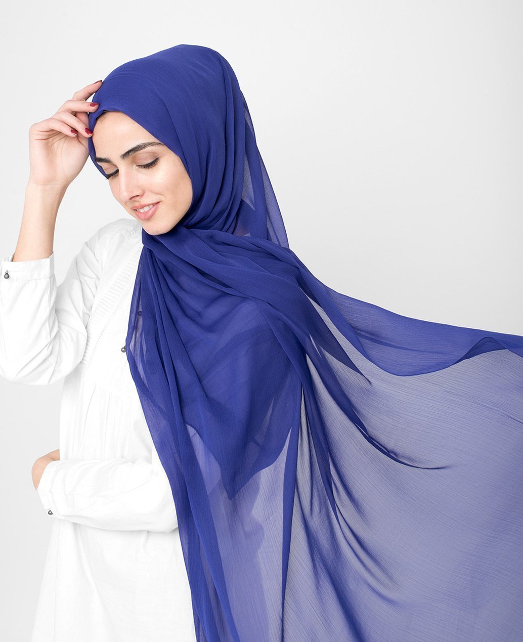 Twilight Blue Chiffon Hijab