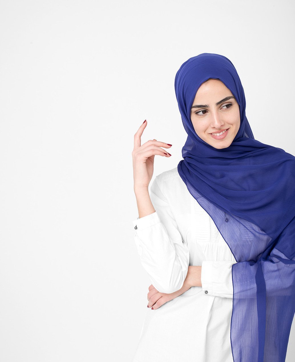 Twilight Blue Chiffon Hijab