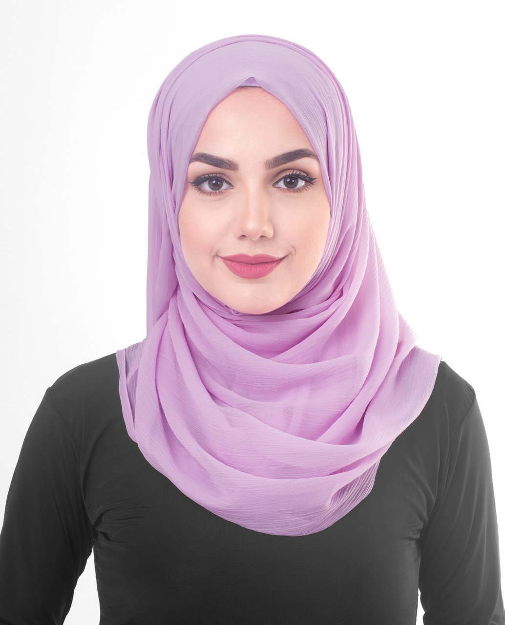 Violet Tulle Chiffon Hijab