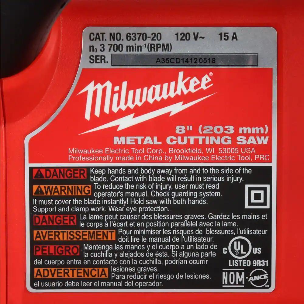 15 Amp 8 in. Metal Cutting Circular Saw