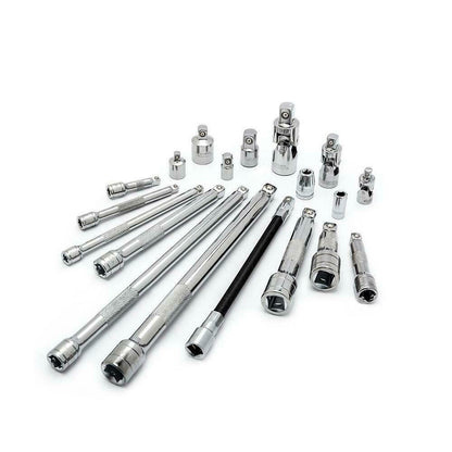 Husky 19-Piece Complete Accessory Set Alloy Steel Variety Extensions Hand Tool