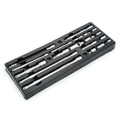 Husky 19-Piece Complete Accessory Set Alloy Steel Variety Extensions Hand Tool