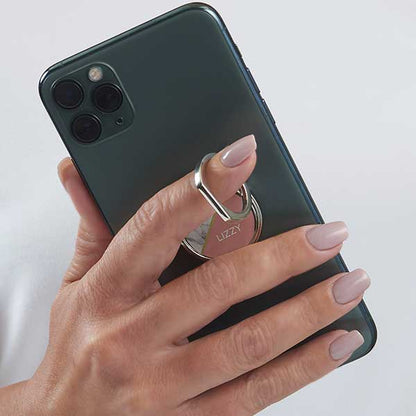marble chic personalized phone ring holder