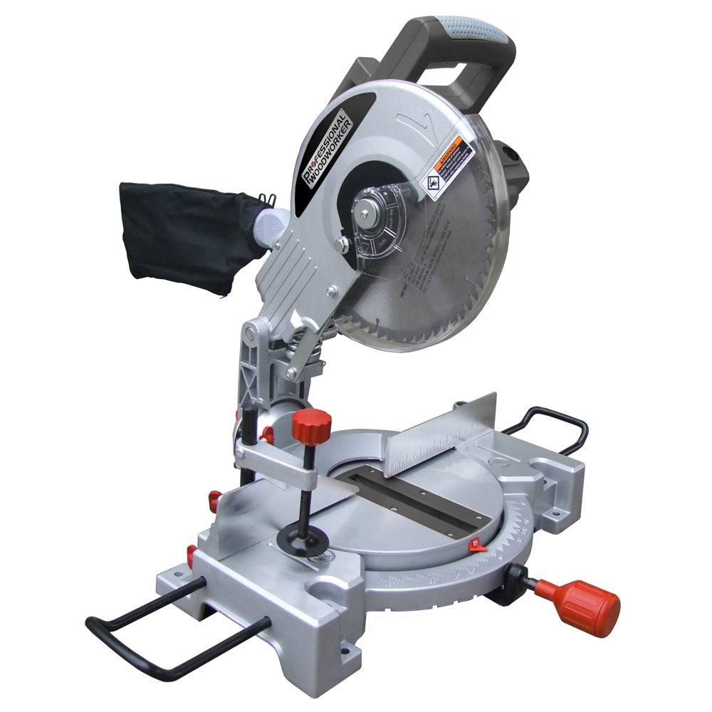 Professional Woodworker 15A 10-inch Compound Miter Saw with Laser