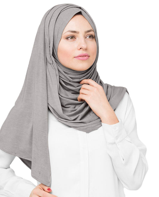 Ash Viscose Jersey Hijab