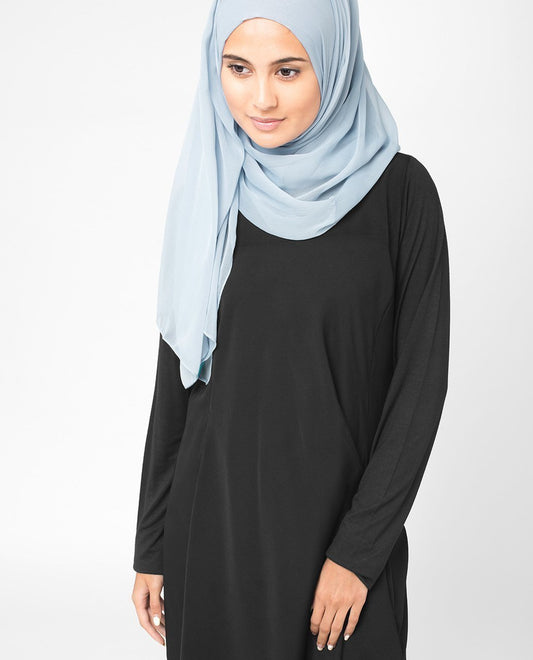 Ashley Blue Chiffon Hijab