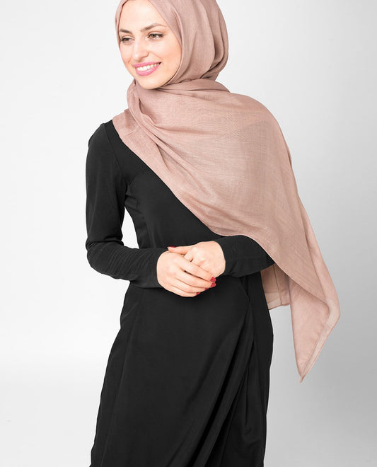 Beaver Fur Beige Viscose Hijab