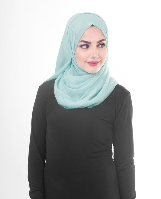 Blue Glow Chiffon Hijab