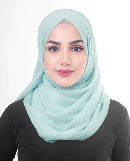 Blue Glow Chiffon Hijab
