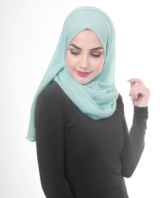 Blue Glow Chiffon Hijab