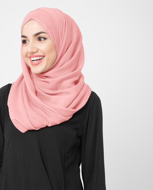 Bridal Rose Chiffon Hijab