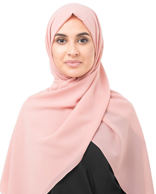 Bridal Rose Georgette Hijab