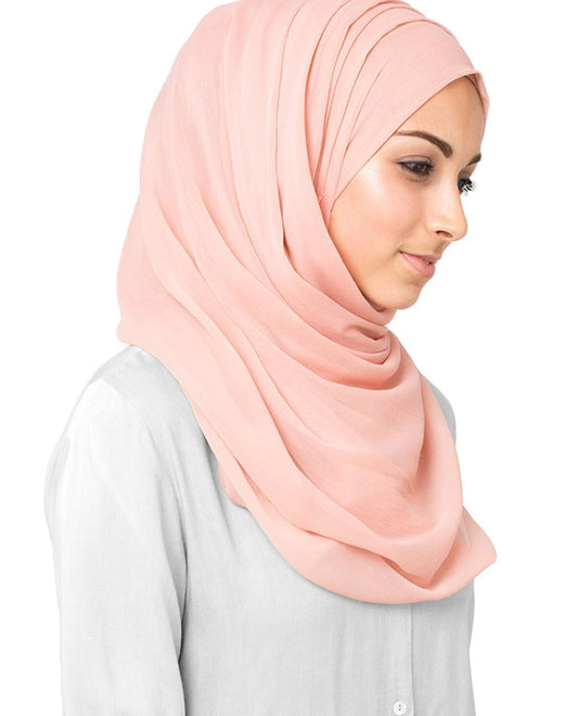 Cameo Rose Chiffon Hijab