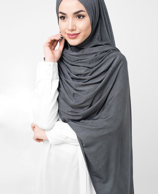 CastleRock Grey Viscose Jersey Hijab