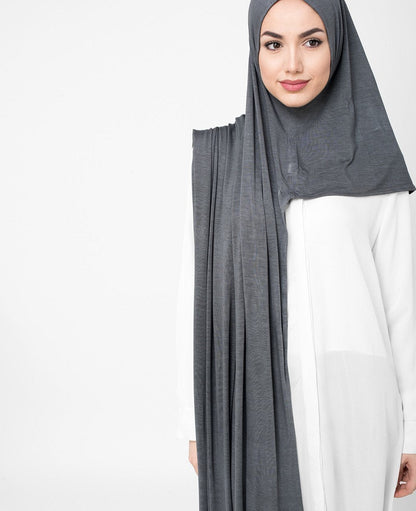 CastleRock Grey Viscose Jersey Hijab