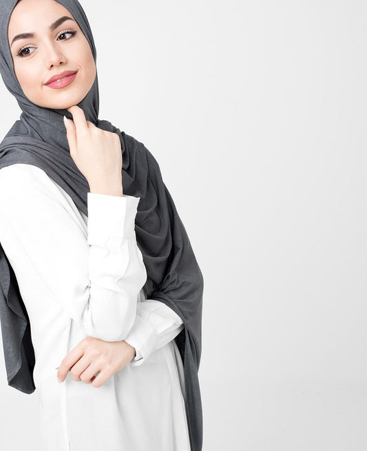 CastleRock Grey Viscose Jersey Hijab
