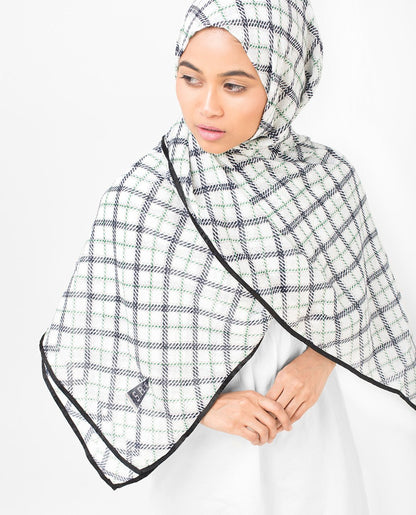 Check Motif Viscose Hijab