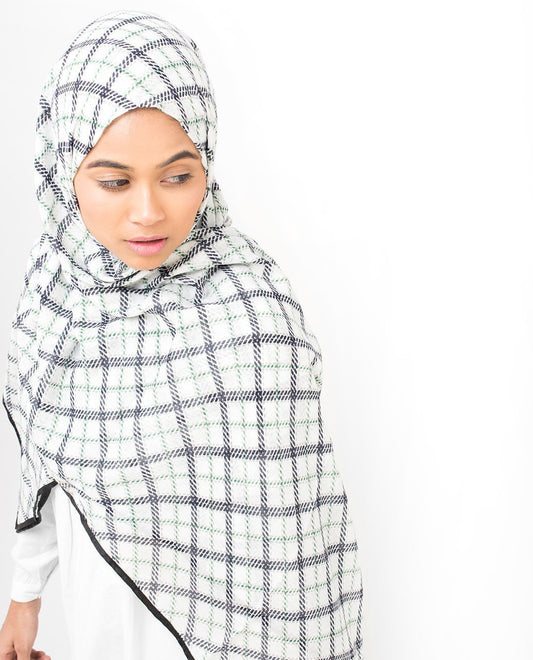 Check Motif Viscose Hijab