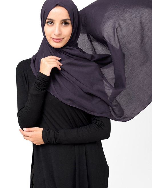 Loganberry Cotton Voile Hijab