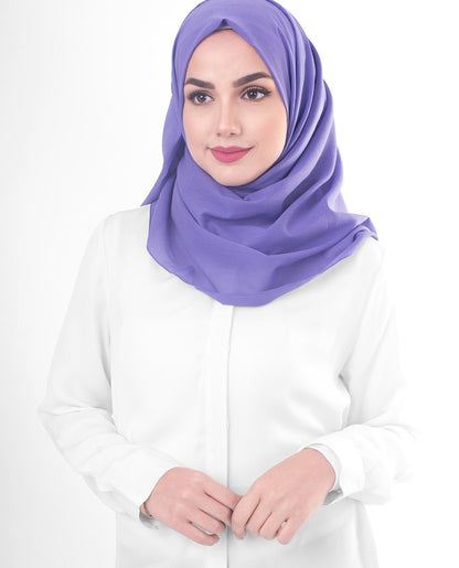 Purple Opulence Cotton Voile Hijab