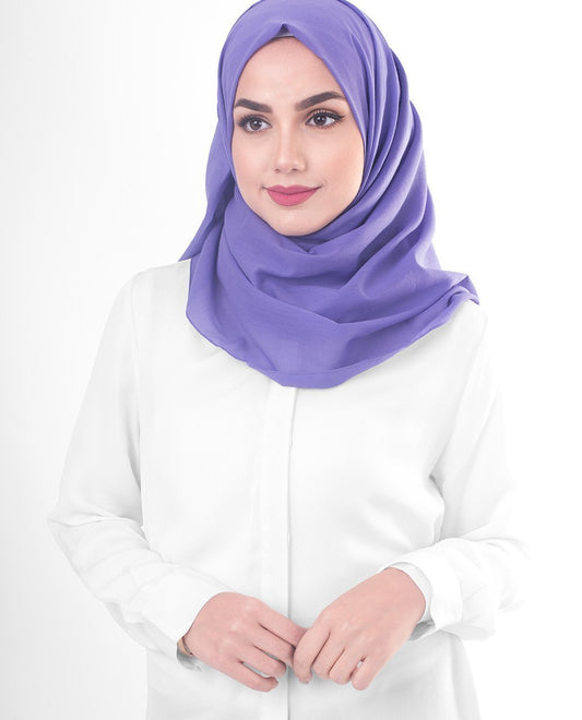 Purple Opulence Cotton Voile Hijab