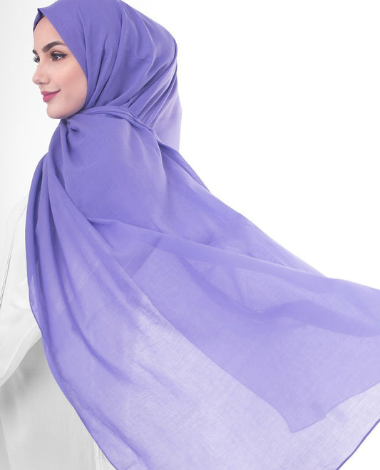 Purple Opulence Cotton Voile Hijab