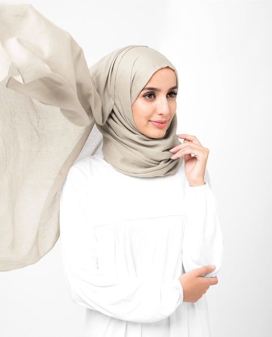 Turtledove Cotton Voile Hijab
