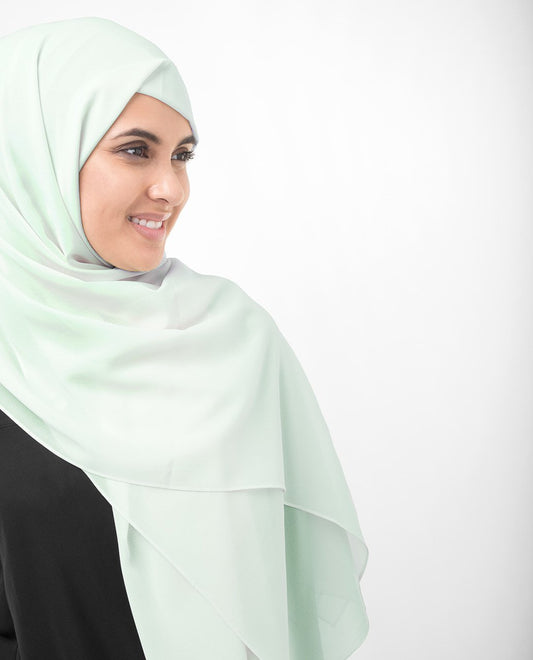 Fairest Jade Green Georgette Hijab