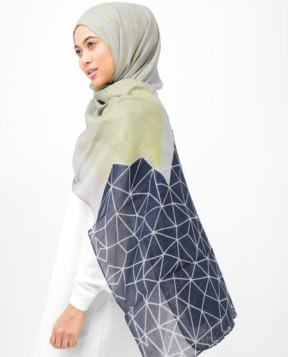 Geo & Line Print Viscose Hijab