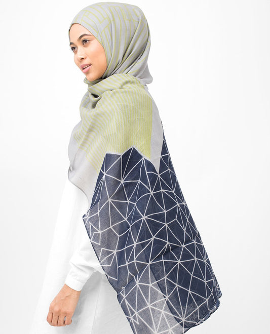 Geo & Line Print Viscose Hijab
