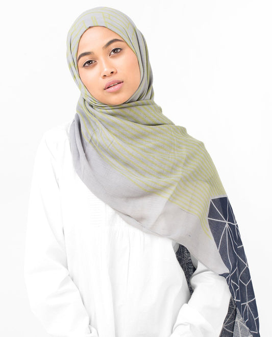 Geo & Line Print Viscose Hijab