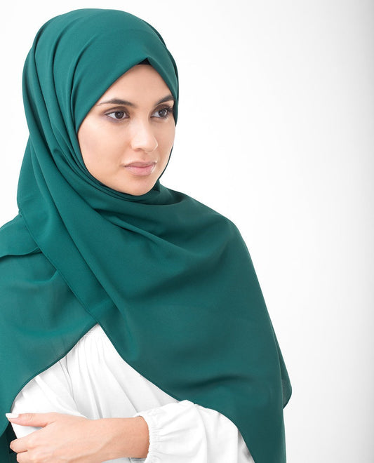 June Bug Green Georgette Hijab